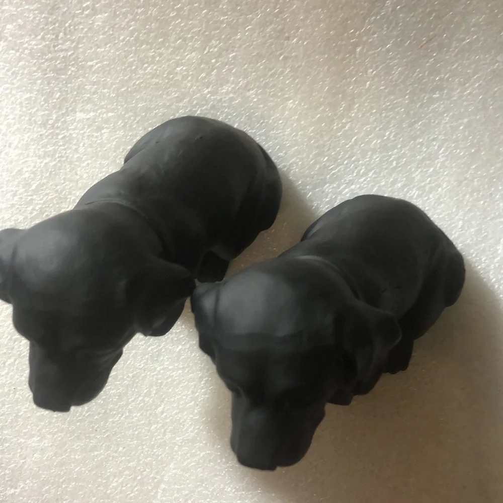Black Welcome dogs -sets of 2 - Picture 3 of 16